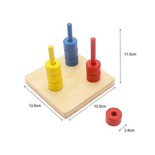 Load image into Gallery viewer, Colorful Discs on Horizontal Vertical Dowel Sets
