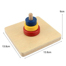 Load image into Gallery viewer, Colorful Discs on Horizontal Vertical Dowel Sets
